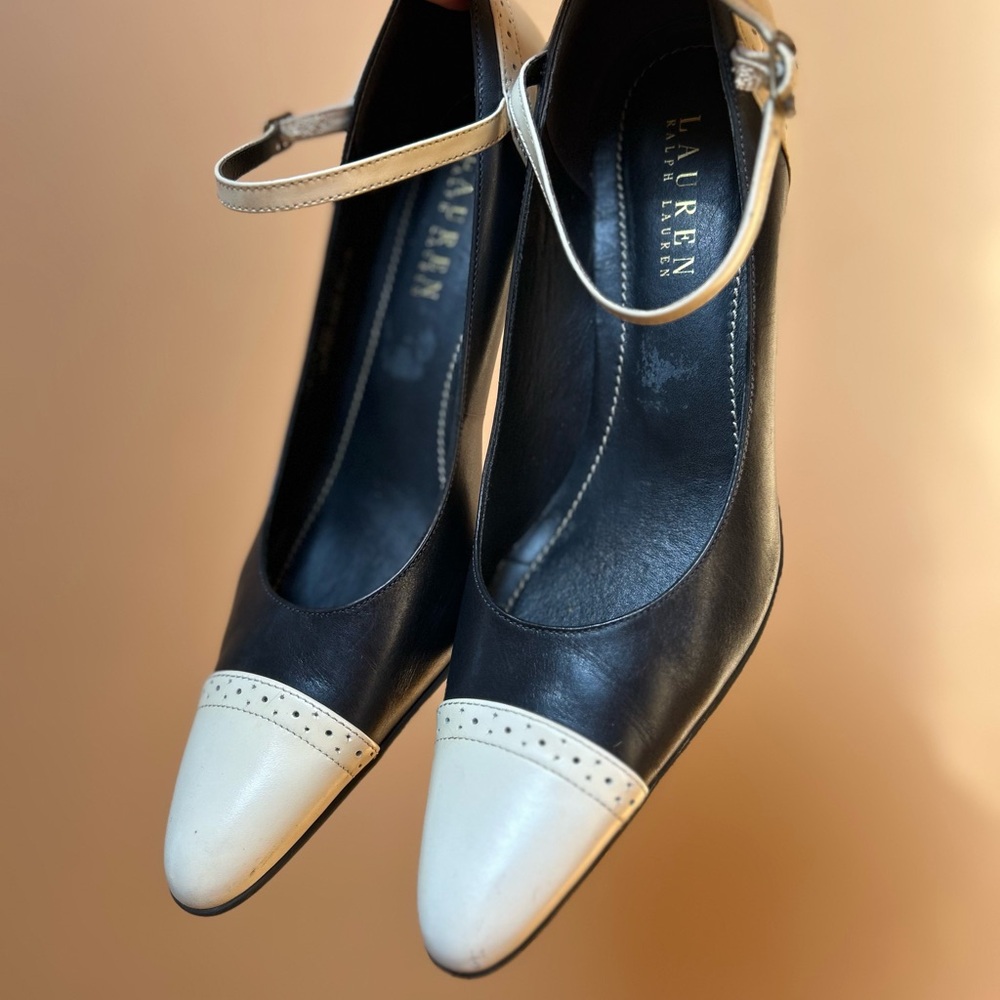 Lauren Ralph Lauren Navy blue and Cream Women's Shoes